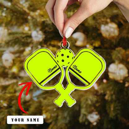 Shineful Personalized 2D Acrylic Ornament - Pickleball Paddle