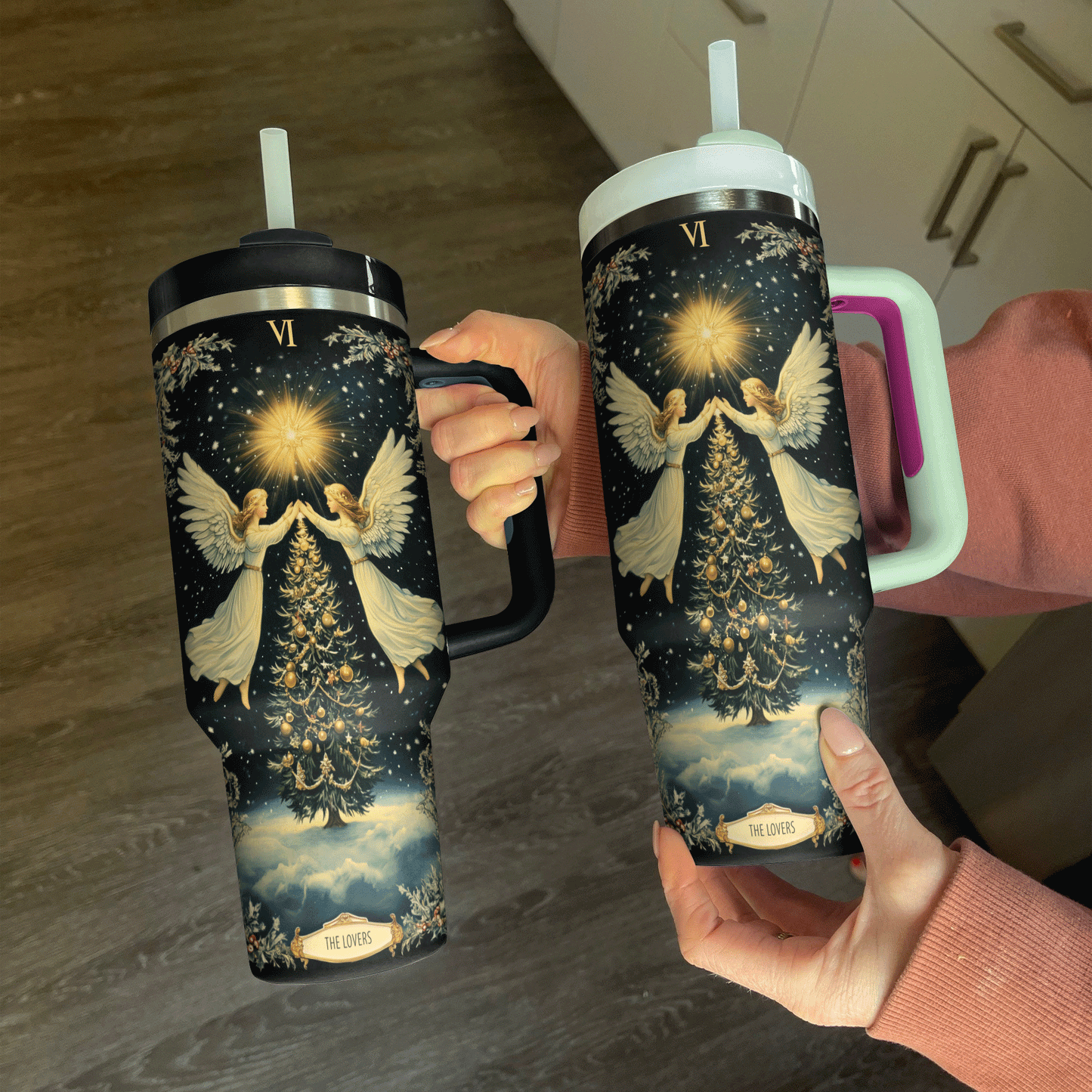 Shineful Tumbler The Lovers Tarot Christmas