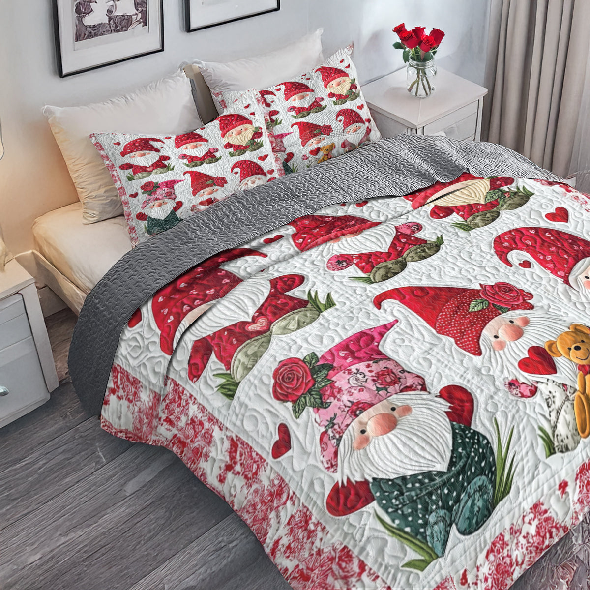 Shineful All Season Quilt 3-Piece Set - Gnome Love