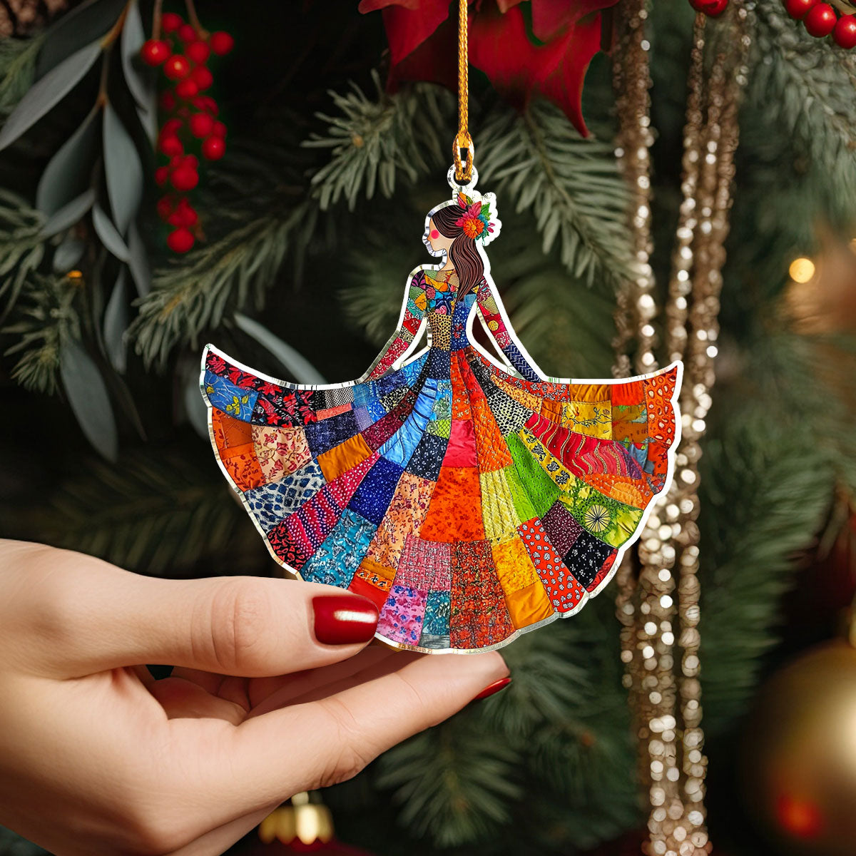 Shineful 2D Acrylic Ornament Patchwork Princess