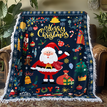 Shineful Woven Tapestry Throw Blanket - Christmas Festive Cheer