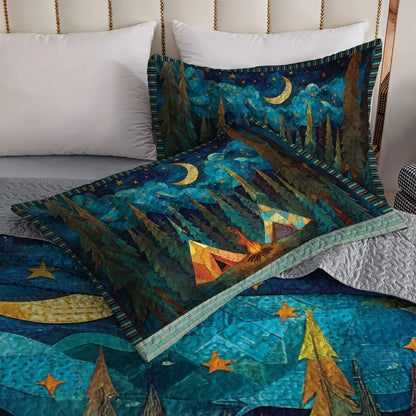 Shineful All Season Quilt 3-Piece Set - Night Sky Camping