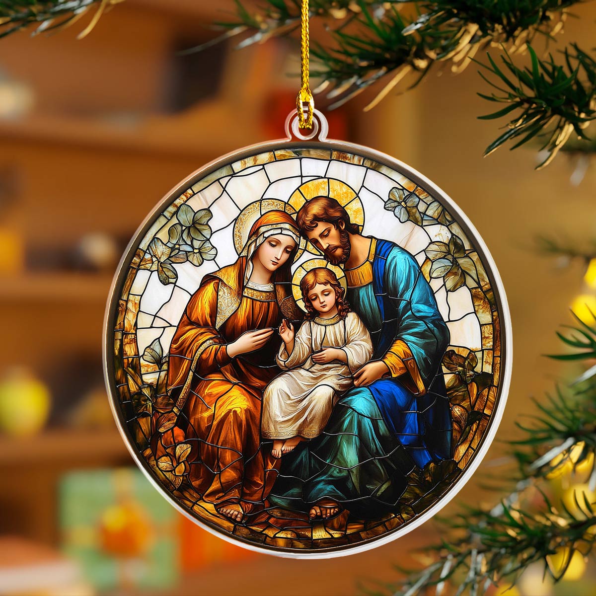 Shineful 2D Acrylic Ornament Holy Family Blessing - Pack Discount