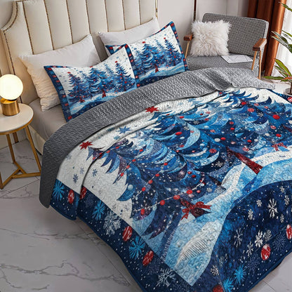 Shineful All Season Quilt 3-Piece Set Evergreen Dreams