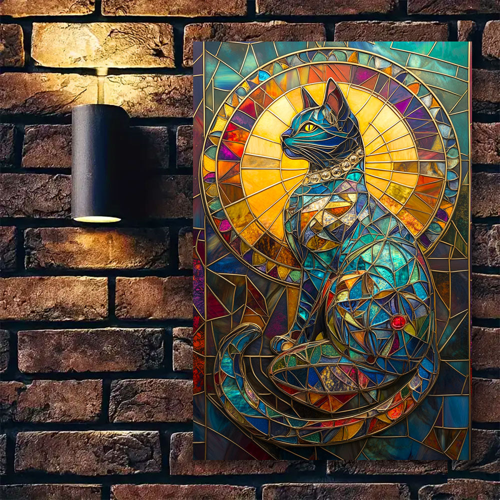 Shineful 2D Metal Sign Stylist Cat