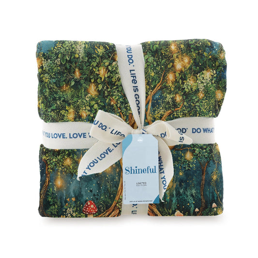 Shineful Fleece Blanket Enchanted Forest Tree of Life