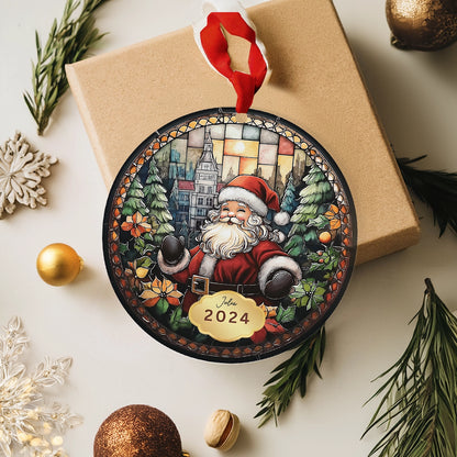 Shineful 2D Acrylic Ornament Santa's Festive Village