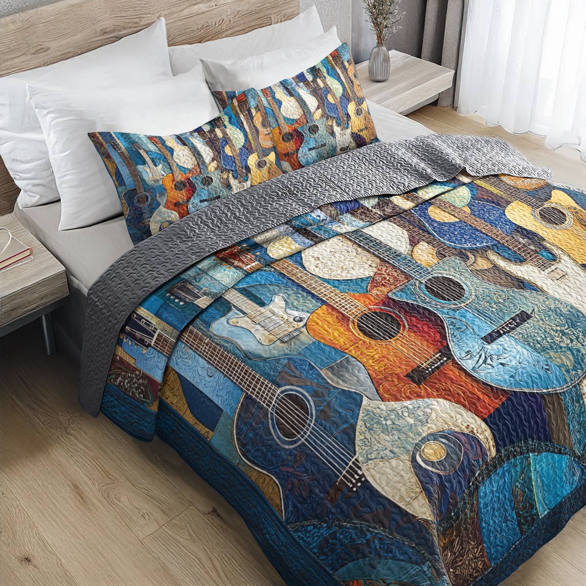 Shineful All Season Quilt 3-Piece Set - Harmony In Blues