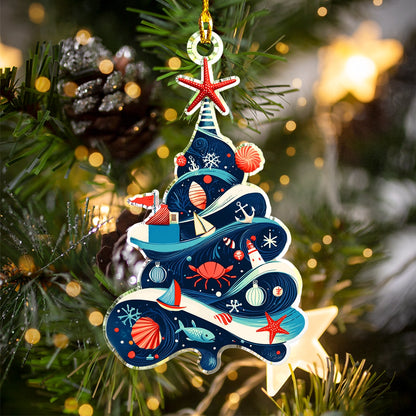 Shineful Acrylic Ornament Nauti-Tree Christmas