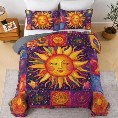 Shineful All Season Quilt 3-Piece Set Hippie Sunbeam Dreams