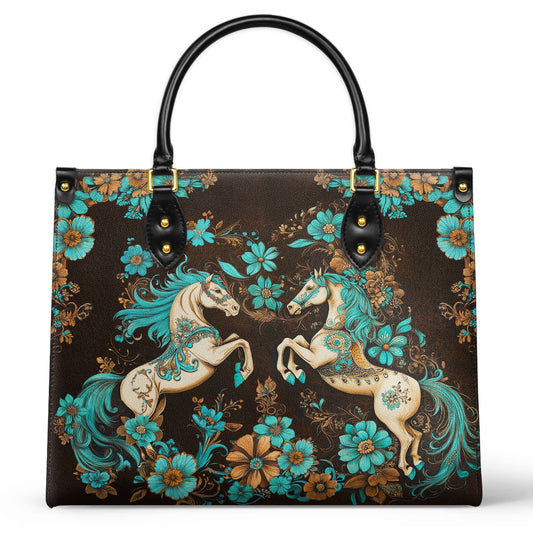 Shineful Leather Bag Mystic Horse Blossom