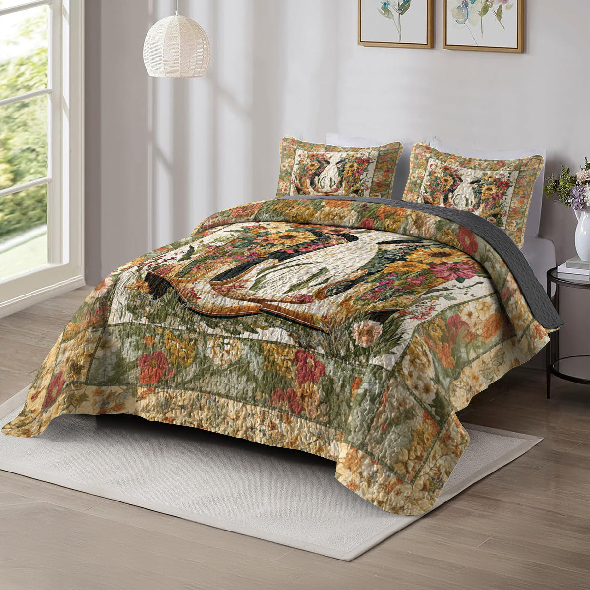 Shineful All Season Quilt 3-Piece Set Rustic Romance Cowboy