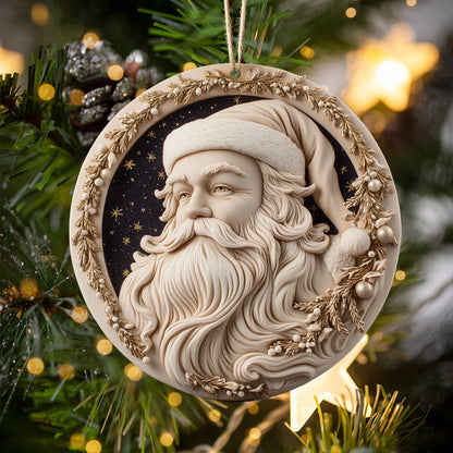 Shineful 2D Acrylic Ornament Classic Santa Holiday