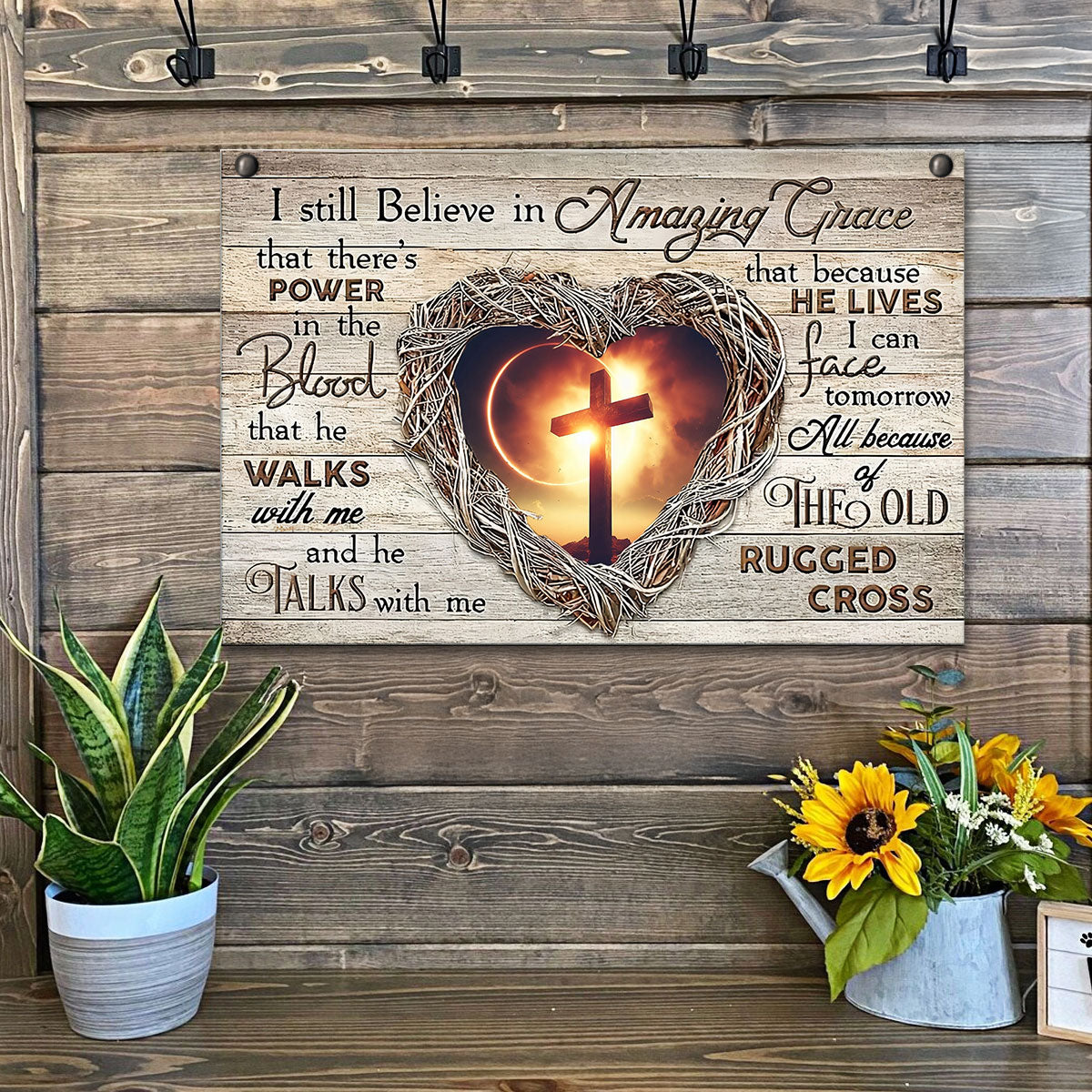 Shineful 2D Metal Sign Amazing Grace