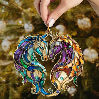 Shineful 2D Acrylic Ornament - Enchanted Horse Duo