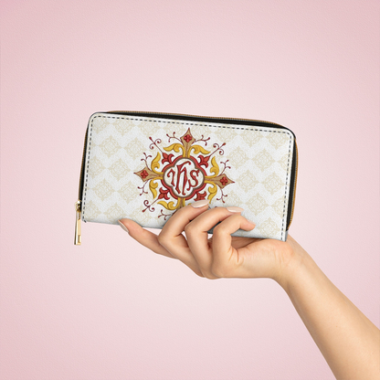 Shineful Leather Clutch Purse With Wristlet Strap Handle Divine Grace