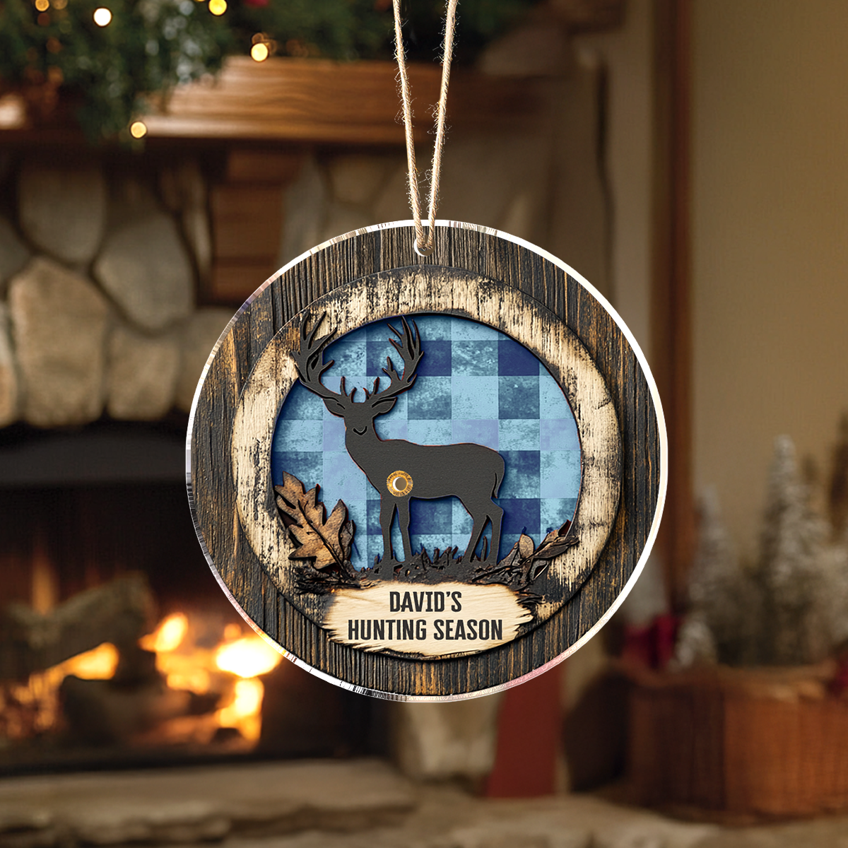 Shineful Personalized 2D Acrylic Ornament Deer Hunting Season