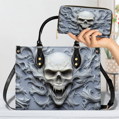 Sac en cuir brillant Skull Wraith Frost