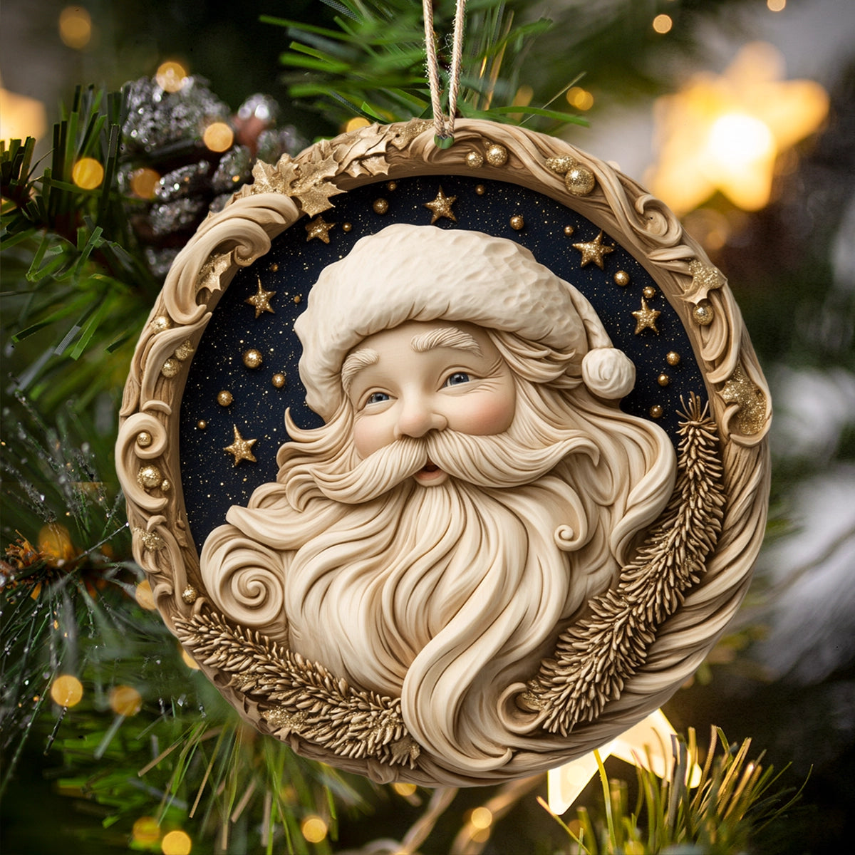 Shineful 2D Acrylic Ornament Whimsical Santa