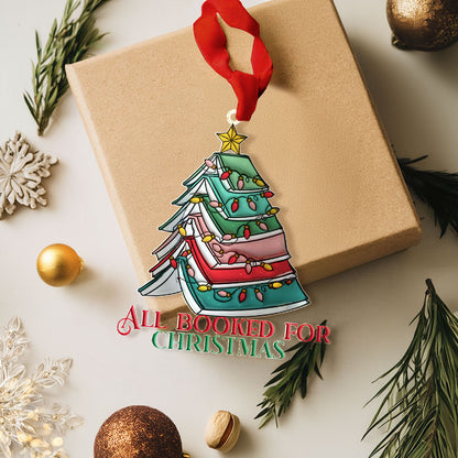 Shineful 2D Acrylic Ornament - All Booked for Christmas