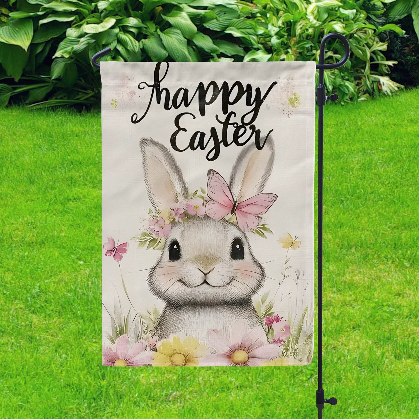 Shineful Garden Flag 12" x 18" Bunny Sunshine Hopper