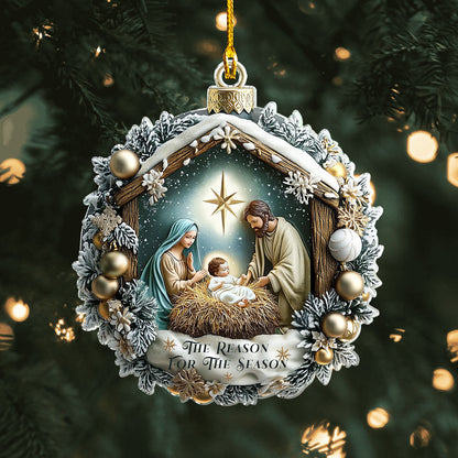 Shineful 2D Acrylic Ornament - Nativity Night’s Divine Light