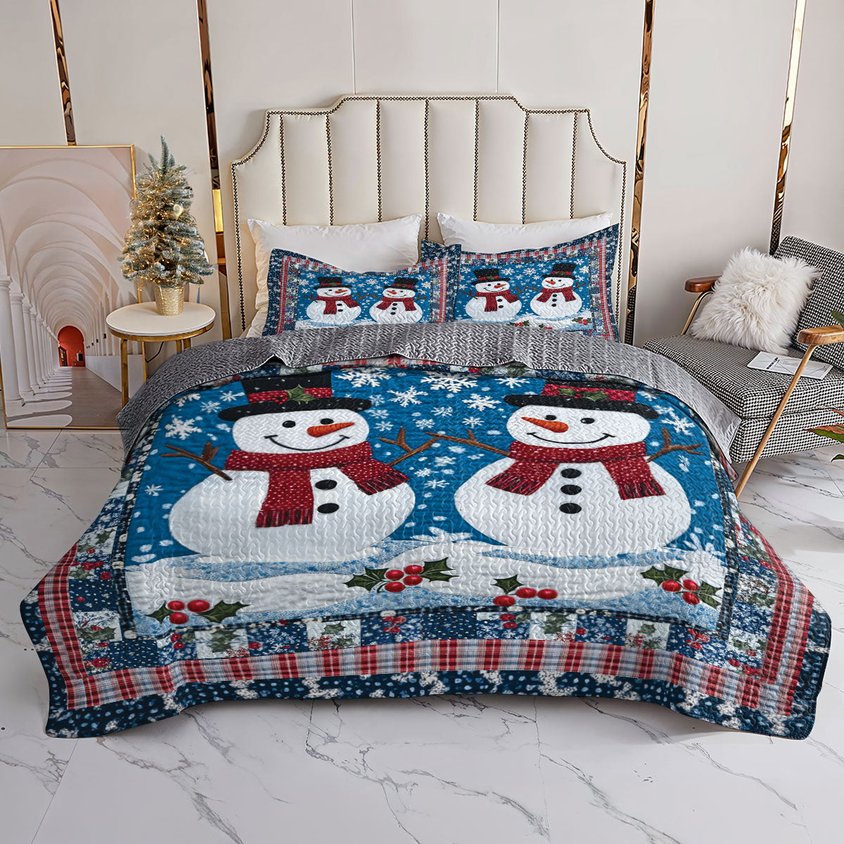 Shineful All Season Quilt 3-teiliges Set Joyful Tidings 