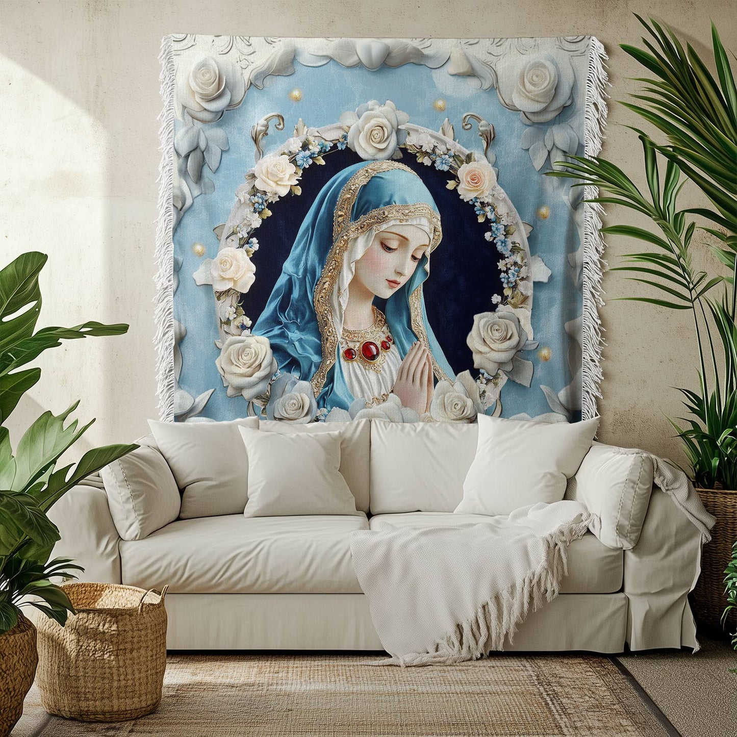 Shineful Woven Tapestry Throw Blanket Marian Grace