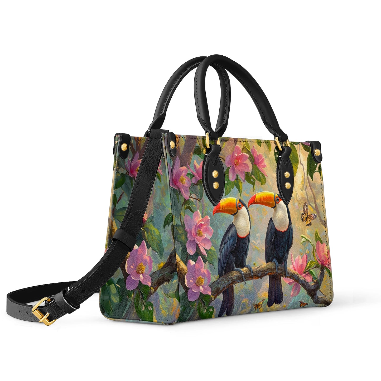 Shineful Leather Bag Tropical Toucan