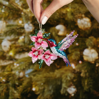 Shineful 2D Acrylic Ornament Charming Crystal Hummingbird