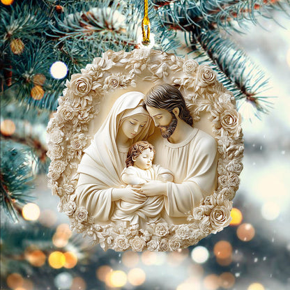 Shineful 2D Acrylic Ornament - Holy Family Harmony