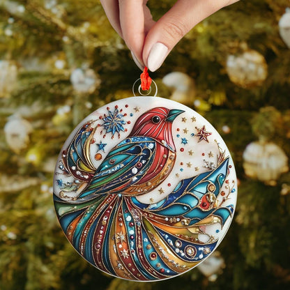 Shineful 2D Acrylic Ornament Colorful Bird