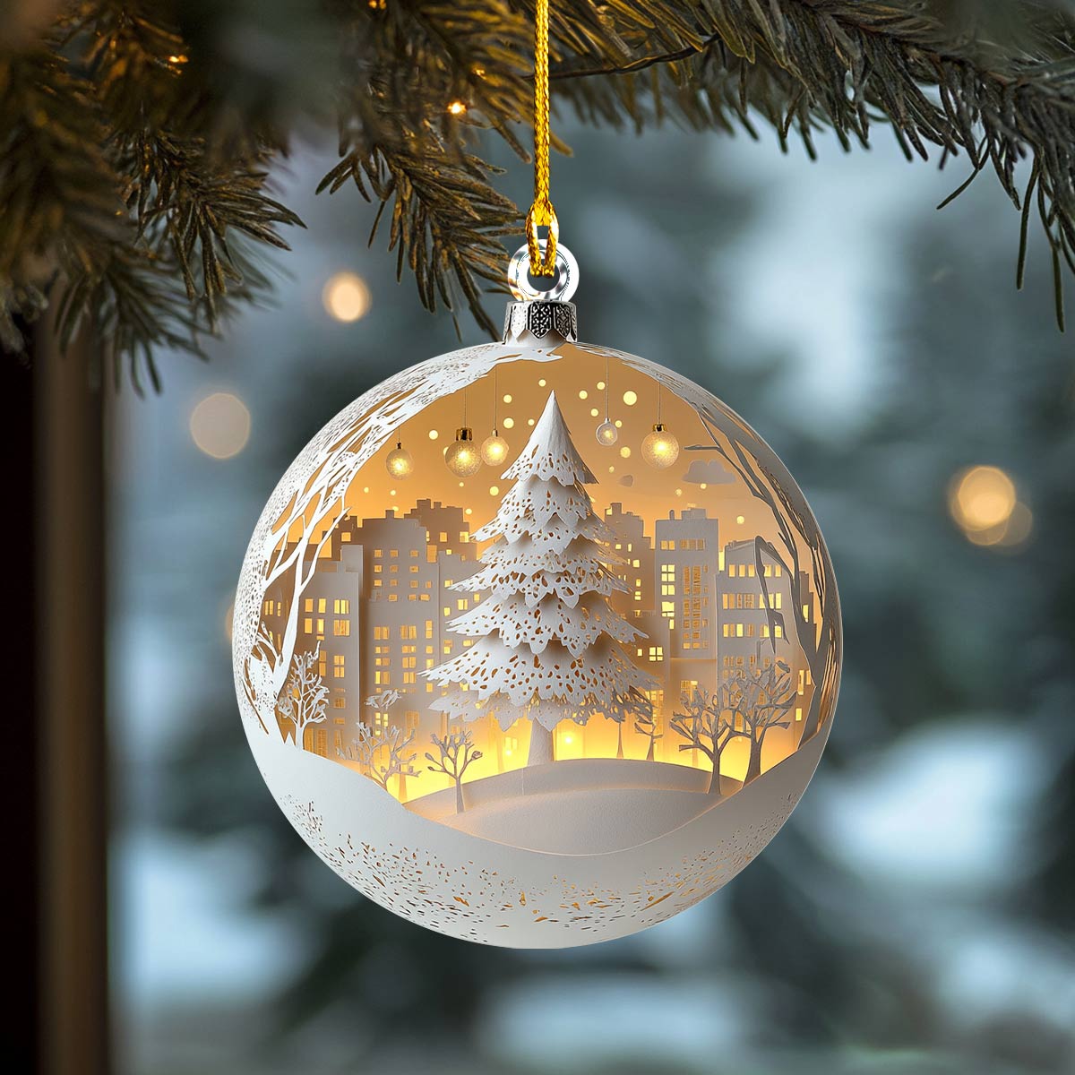 Shineful 2D Acrylic Ornament Winter Wonderland