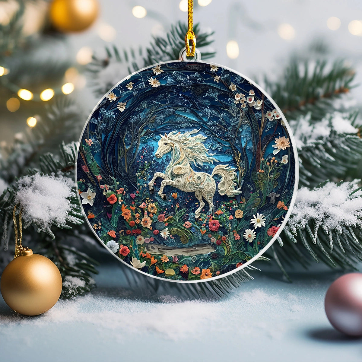 Shineful 2D Acrylic Ornament Enchanted Horse