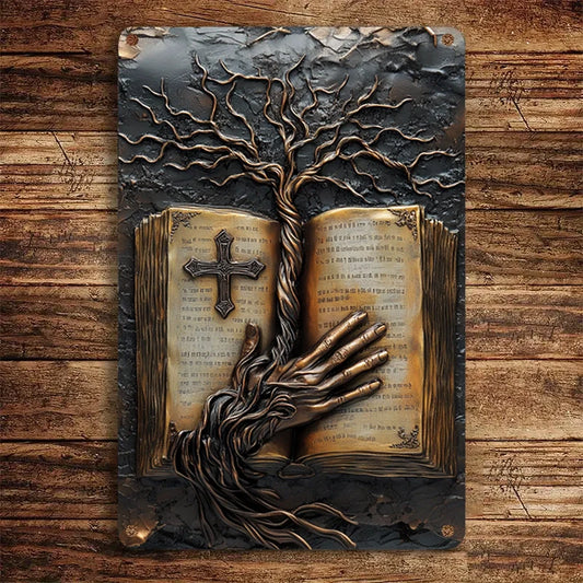 Shineful 2D Metal Sign Roots of Faith