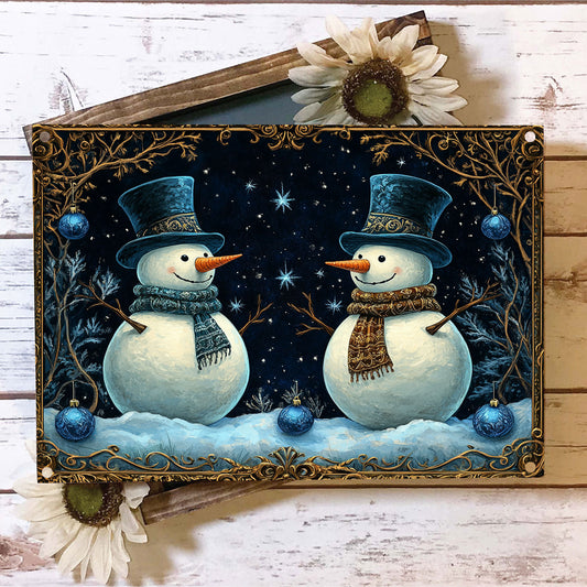 Shineful 2D Metal Sign Frosty Night