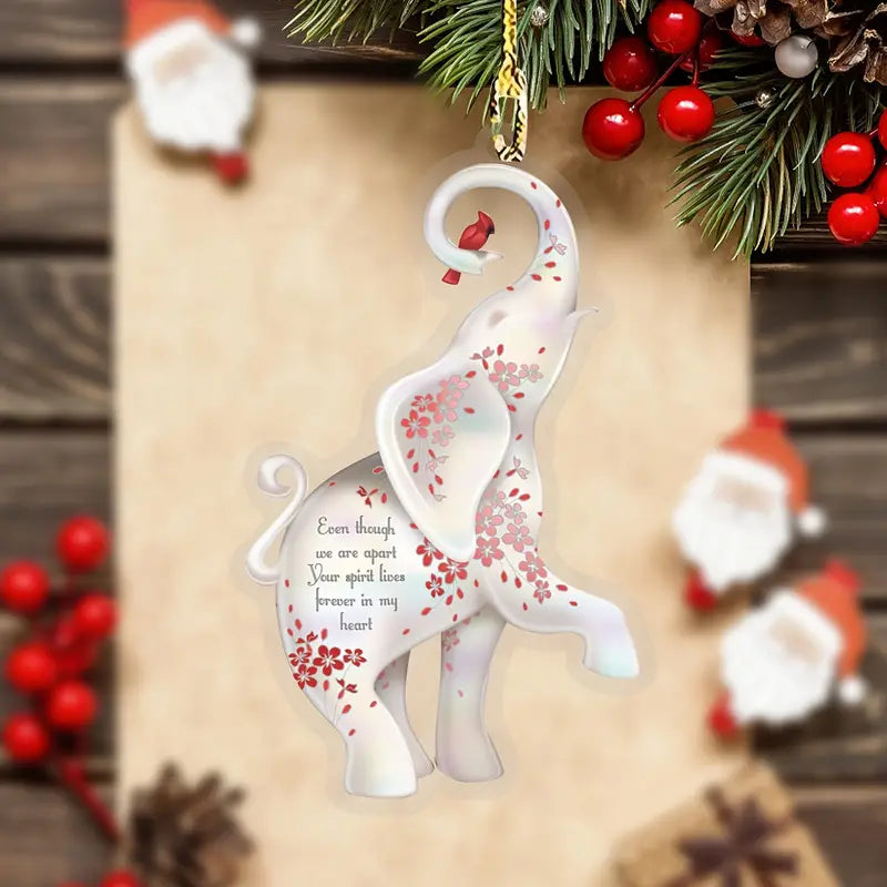 Shineful 2D Acrylic Ornament - Pack Discount Christmas Elephant