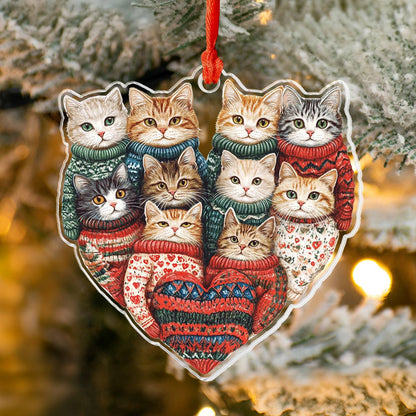 Shineful 2D Acrylic Ornament Kitten Kisses