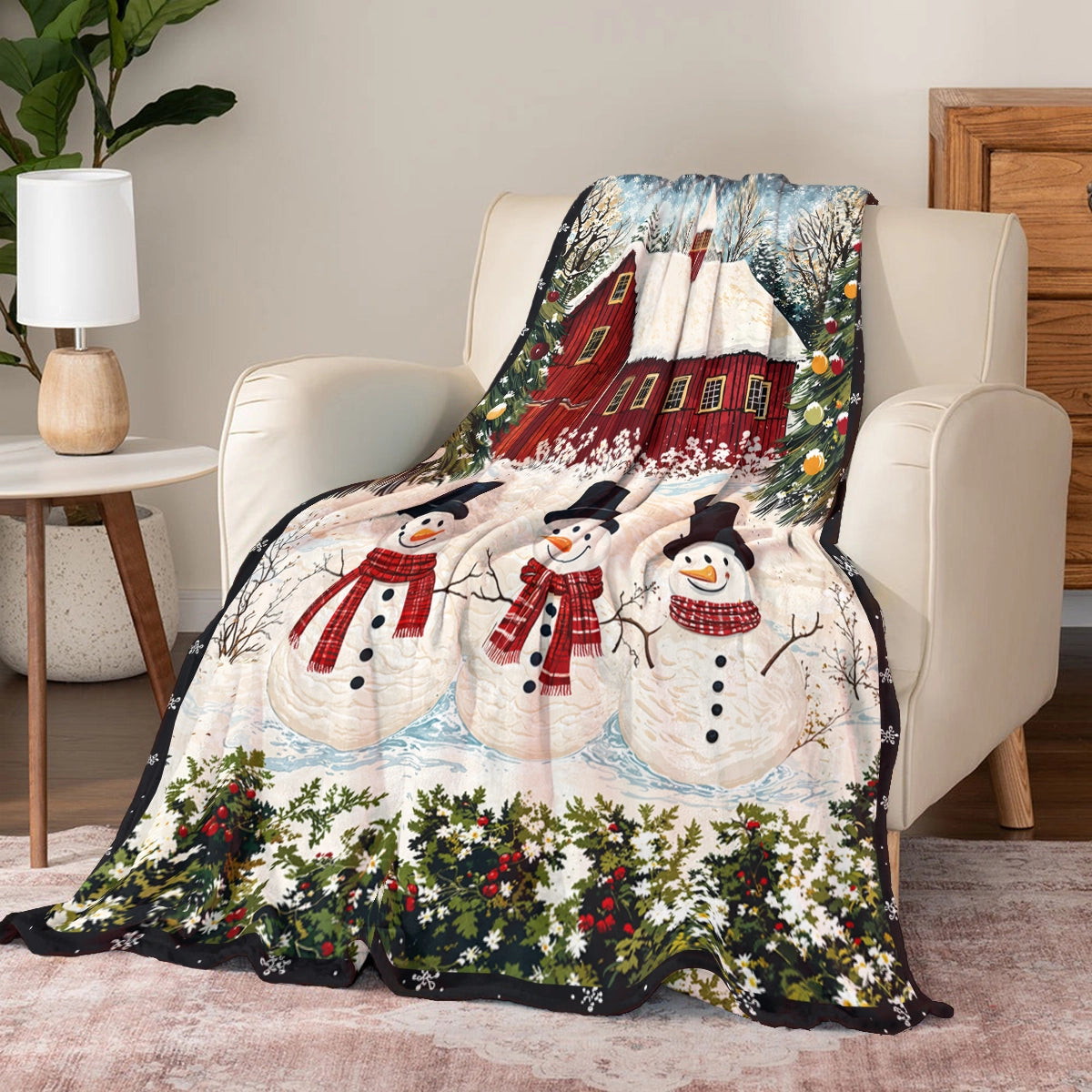 Shineful Fleece Blanket  Country Christmas Charm