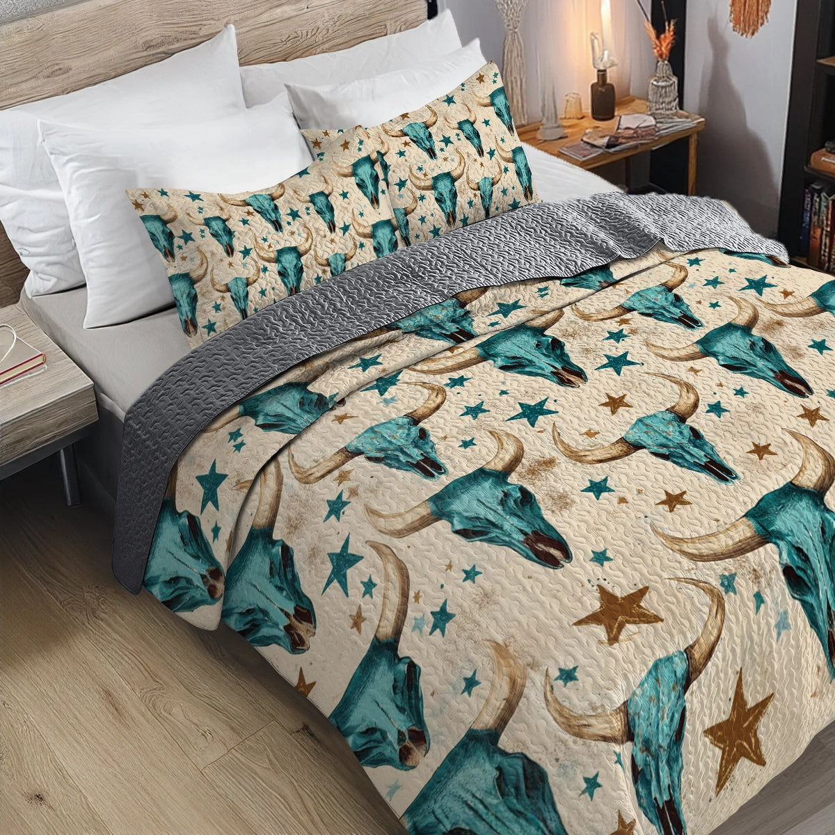 Shineful All Season Quilt 3-Piece Set - Rustic Roundup Cowboy