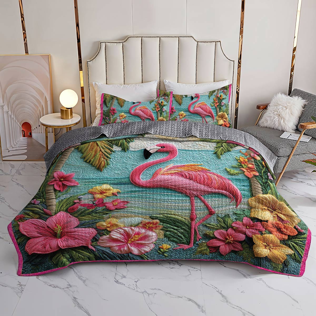 Shineful All Season Quilt 3-Piece Set Tropical Escape