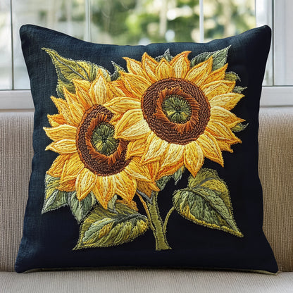 Shineful Pillow 2D Flat Print Sunflower Radiance