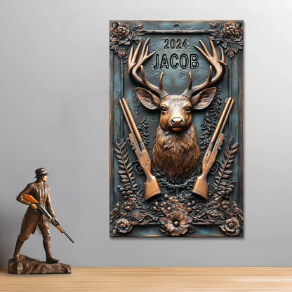 Shineful 2D Metal Sign Deer Hunter's Tribute