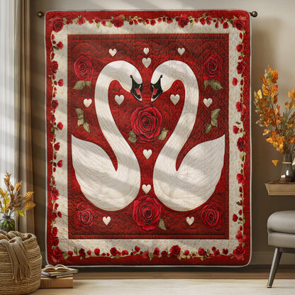 Shineful Flat Print Faux Quilt Blanket Love's Nest