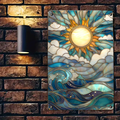 Shineful 2D Metal Sign Sunlit Sea Harmony