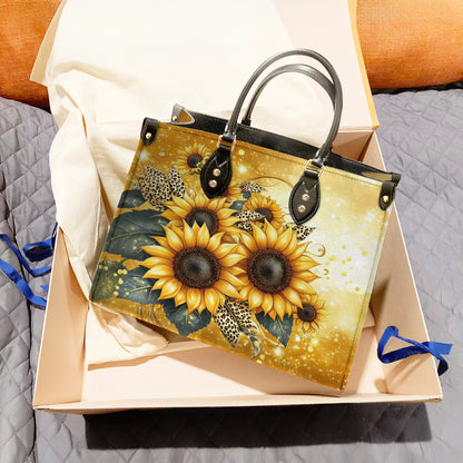 Sac en cuir brillant Collection Sunflower Golden Bloom