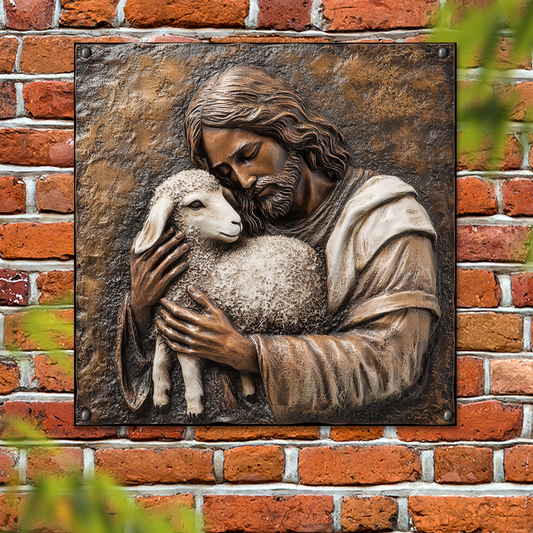 Shineful 2D Metal Sign Shepherd's Embrace