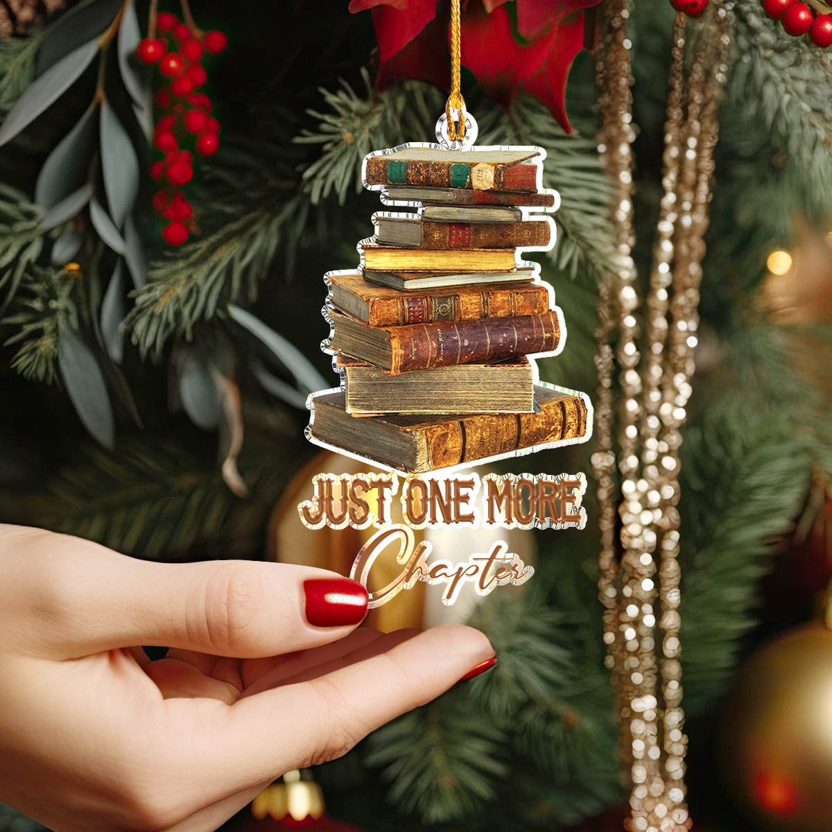 Shineful 2D Acrylic Ornament Vintage Book Charm