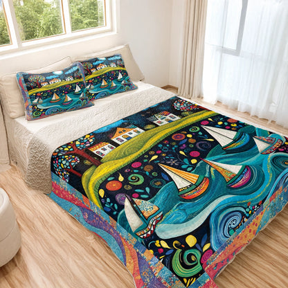 Shineful All Season Quilt 3-Piece Set - Sail into Dreamland