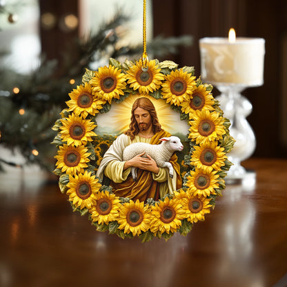 Shineful 2D Acrylic Ornament Sunflower Faith